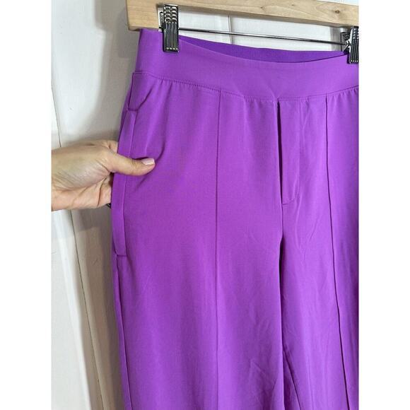 Athleta Brooklyn Heights‎ Vienna Pants 4 Slim Jazzy Purple travel commute - Picture 12 of 13